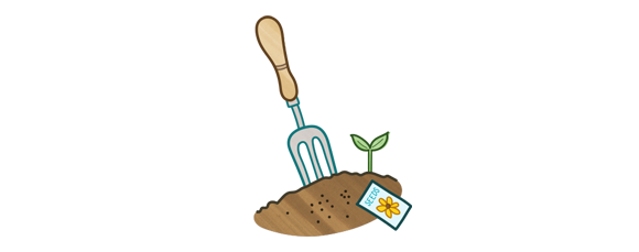 Gardening hand fork