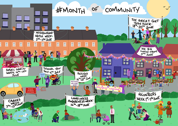 Month of Community Street Scene