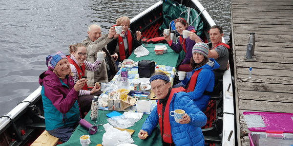 Big Lunch on a boat