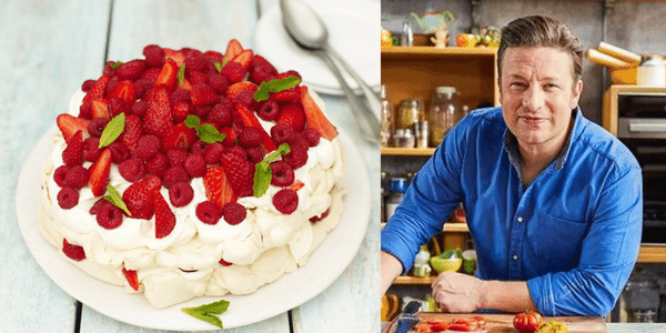 Jamie Oliver and his Summer Berry Pavlova